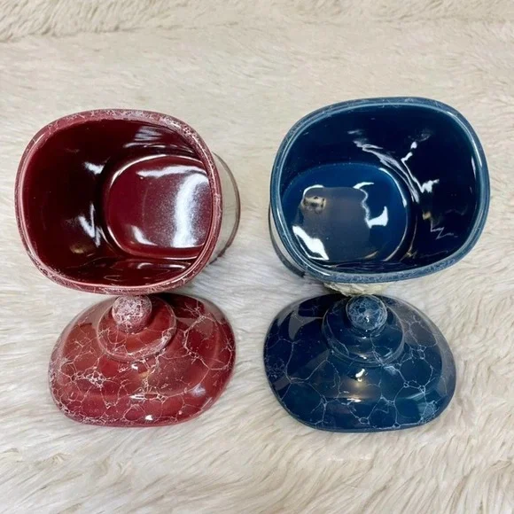 Mount Clements Pottery Vintage Porcelain Cameo lidded vessels. - Picture 5 of 10